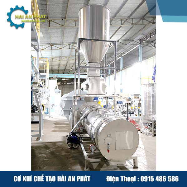Máy tẩm dầu bằng inox tại xưởng Hải An Phát