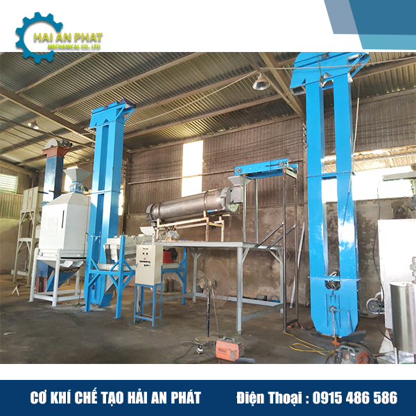 Máy tẩm dầu kết nối hệ thống vận chuyển Hải An Phát